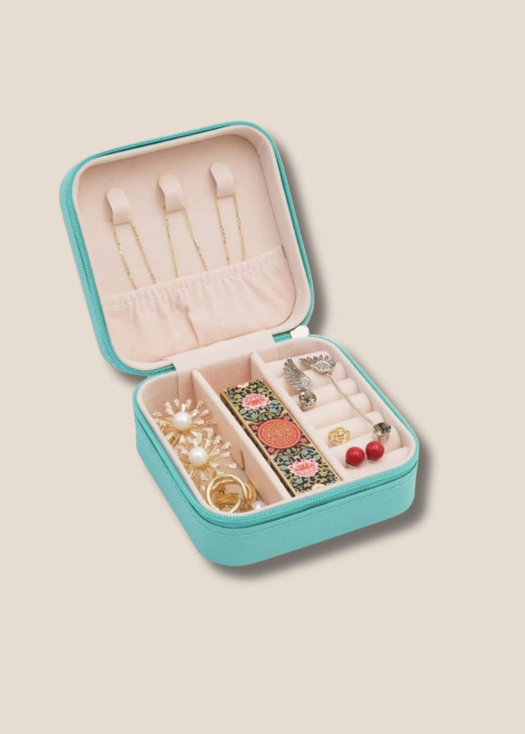 ATG Imported Mini Jewellery Organizer | Sea Green