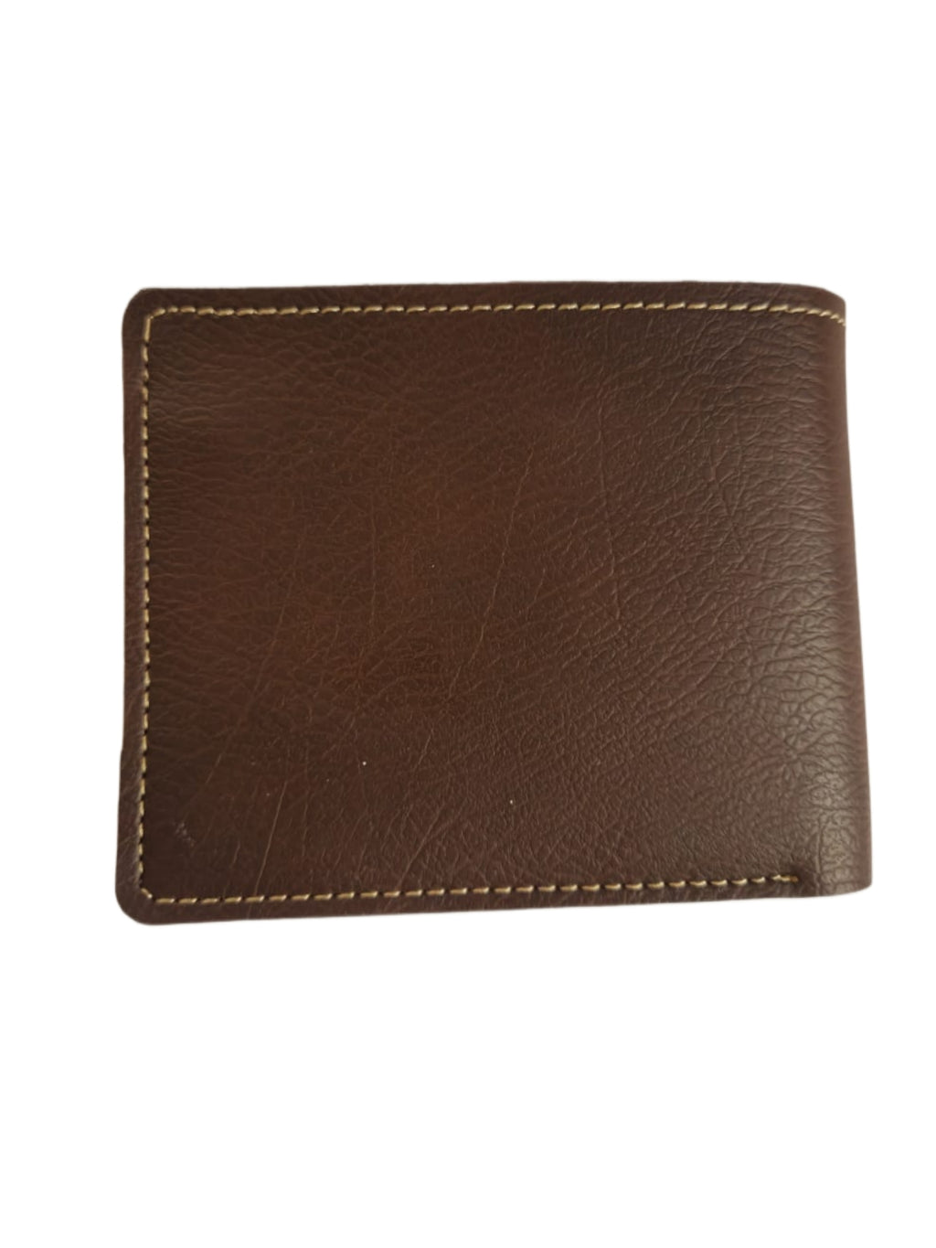 ATG MEN Leather Two Fold Wallet | Brown