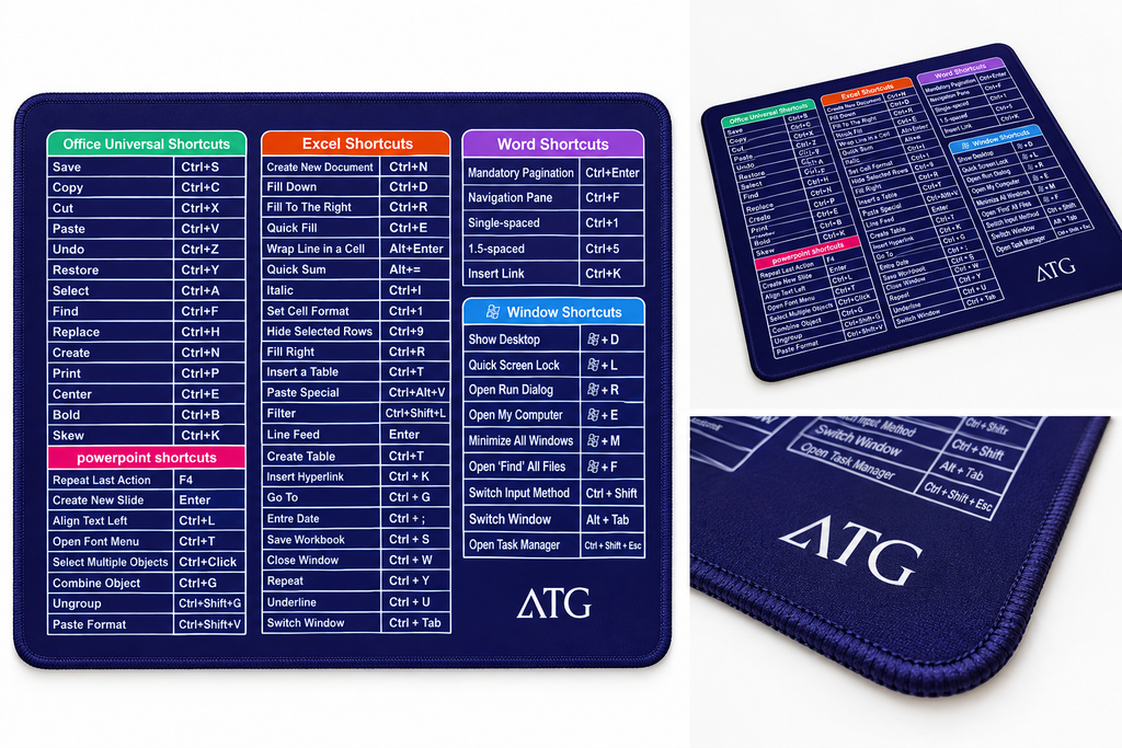ATG Mouse Pad with Shortcut Keys