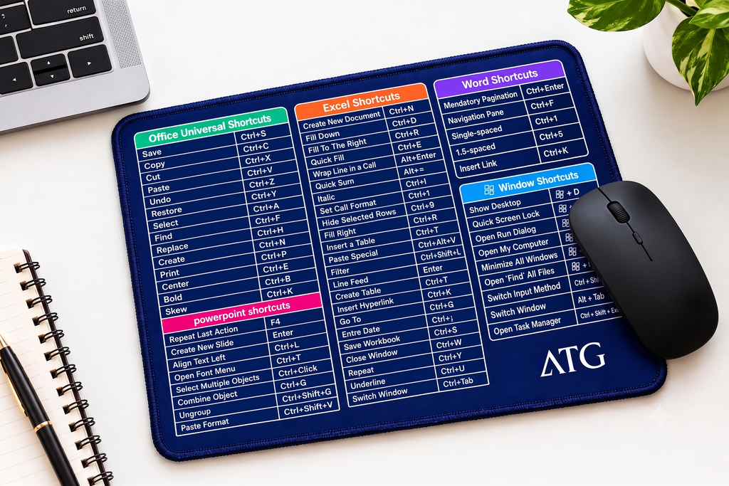 ATG Mouse Pad with Shortcut Keys